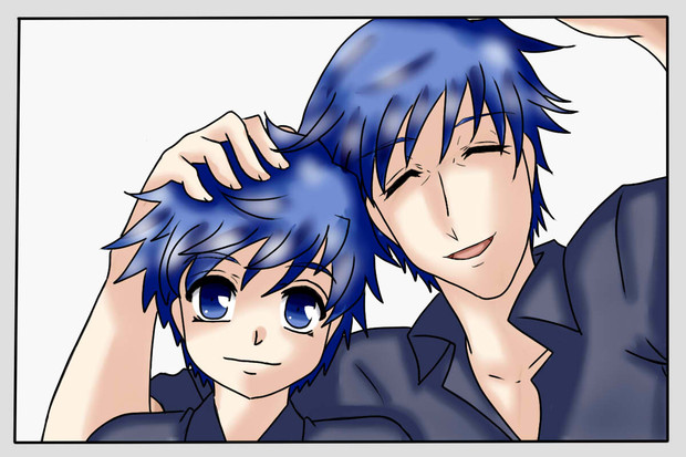 ニーノ（子供の頃）とニーノ父 / ヤツキ さんのイラスト ニコニコ静画 (イラスト)