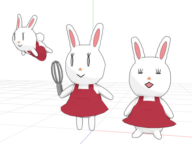 MMD ふわふわうさぎちゃん