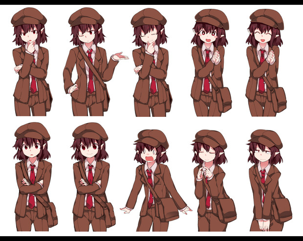 ニコ童祭開催告知の文ちゃんの表情集 ハマー さんのイラスト ニコニコ静画 イラスト
