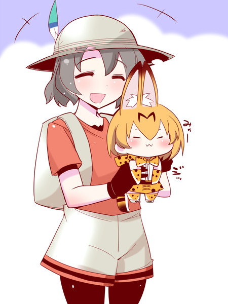 首のところをぎゅっとされると大人しくなるサーバルちゃん さんのイラスト ニコニコ静画 イラスト