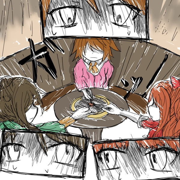 焼肉屋で最後の1枚を食べるポジティブパッション あいーや さんのイラスト ニコニコ静画 イラスト