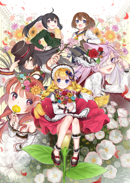 花の乙女たち 甘徒兎 カカオ さんのイラスト ニコニコ静画 イラスト