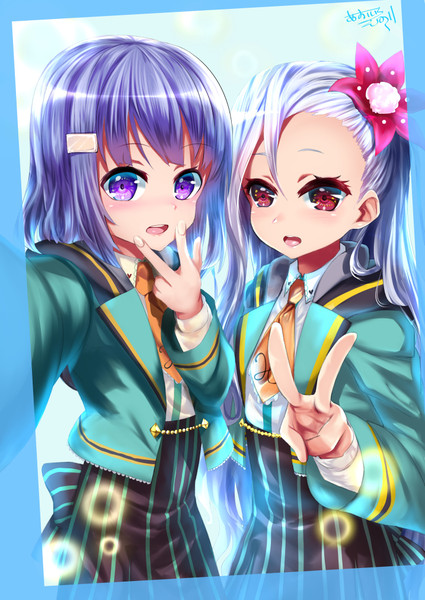 ツーショット あおいろえのぐ さんのイラスト ニコニコ静画 イラスト