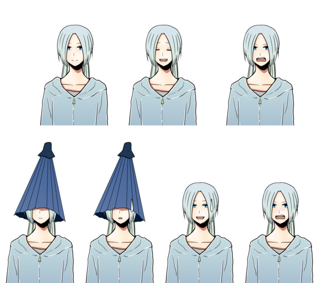伊予苑傘花 表情差分素材 Utau支援中 橘玉子 さんのイラスト ニコニコ静画 イラスト