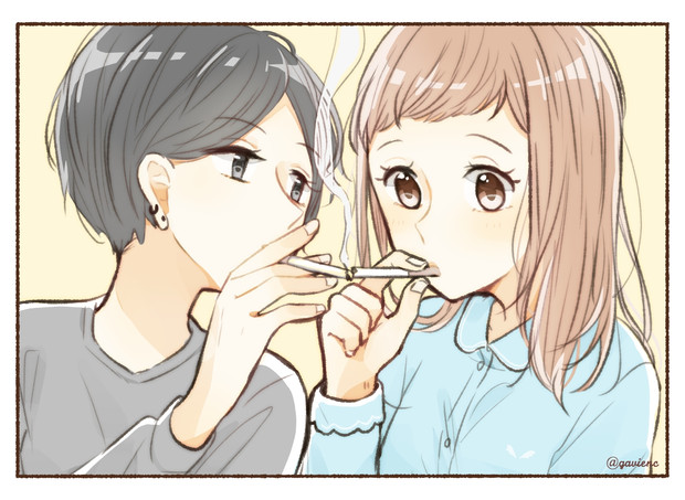 シガーキス ニコニコ静画 イラスト