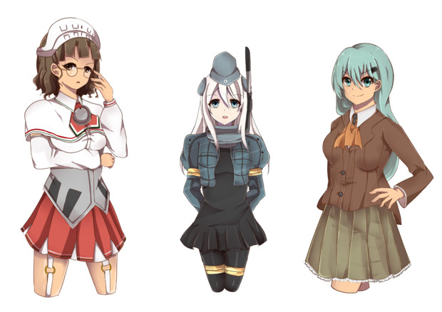 艦隊これくしょん立ち絵素材配布 Roma U511 鈴谷 犬神 影空 さんのイラスト ニコニコ静画 イラスト