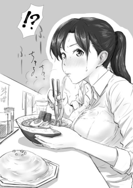 ラーメン屋で後輩に見つかるolさん うの さんのイラスト ニコニコ静画 イラスト