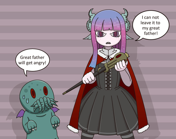 クティーラちゃんと落とし子ちゃん