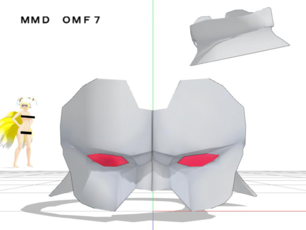 【MMD OMF7】全裸の人のマスク