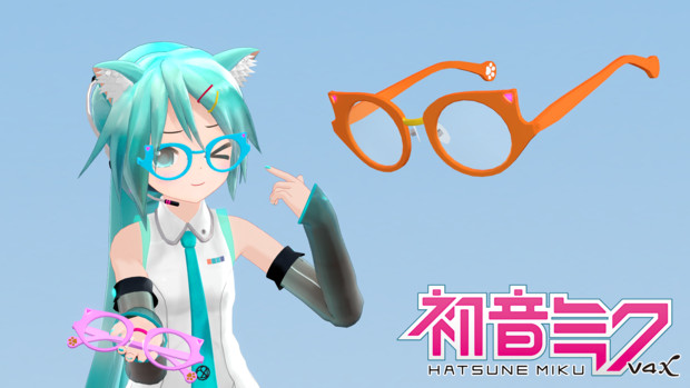 Cat_glasses Ver_1.02（猫眼鏡 Ver_1.02)