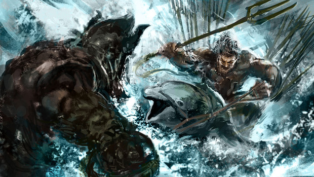Sw2 0リプレイ絵5 水上決戦 ドワグラvsドルフィン海賊団ボス 黒ドラ さんのイラスト ニコニコ静画 イラスト