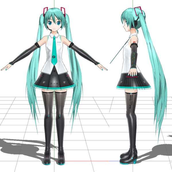 MMD-OMF7 遅刻】初音ミク V4X / ゲゲ さんのイラスト - ニコニコ