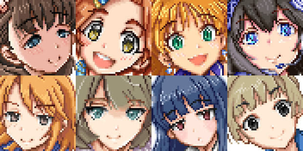 ドット絵 シンデレラガールズ顔グラフィック てしょ さんのイラスト ニコニコ静画 イラスト
