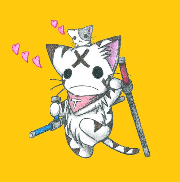 トンファーにゃんこ わにねこwithくまこ さんのイラスト ニコニコ静画 イラスト