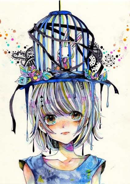 鳥かごと帽子 兎時メア さんのイラスト ニコニコ静画 イラスト