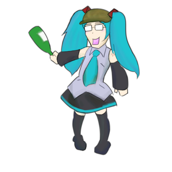 Nsen五周年記念 酒瓶を振り回す神主 ベク さんのイラスト ニコニコ静画 イラスト