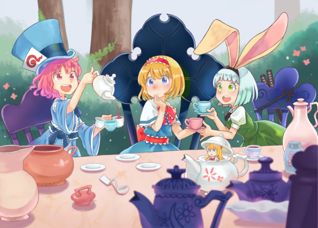 A Mad Tea Party 筋之助 さんのイラスト ニコニコ静画 イラスト