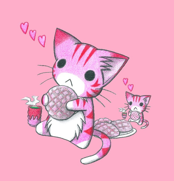 苺メロンパンにゃんこ わにねこwithくまこ さんのイラスト ニコニコ静画 イラスト