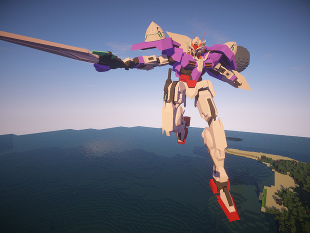 Minecraft ダブルオーっぽいもの その２ Jointblock Lion さんのイラスト ニコニコ静画 イラスト