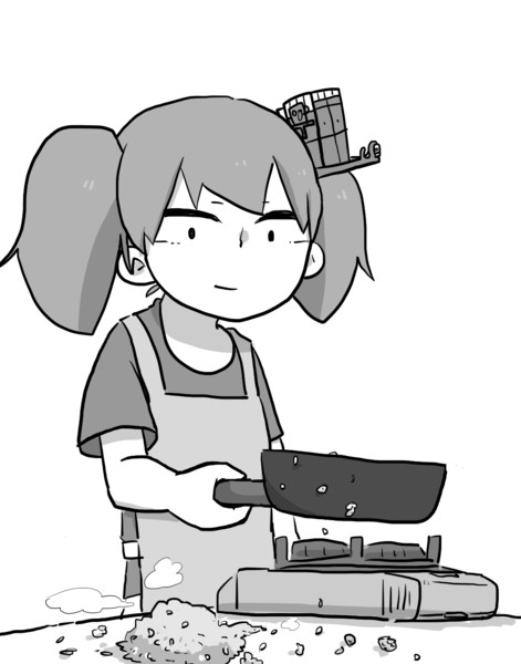 炒飯つくる龍驤 モックン さんのイラスト ニコニコ静画 イラスト