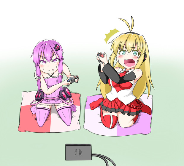罰ゲームありで対戦するゆかまき テルマサ さんのイラスト ニコニコ静画 イラスト