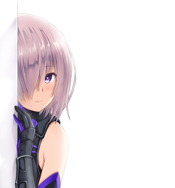 壁からそっと見つめてるマシュ 葵カナン さんのイラスト ニコニコ静画 イラスト