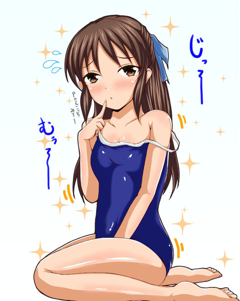 橘ありすがスク水でpさんを誘惑 もちのそら さんのイラスト ニコニコ静画 イラスト