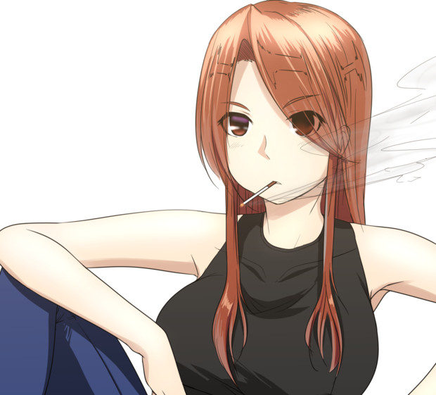 タバコ吸ってるおねぇさん しらど さんのイラスト ニコニコ静画 イラスト