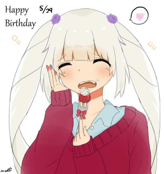 ケーキ頬張るマリーちゃん みでぃとまと さんのイラスト ニコニコ静画 イラスト
