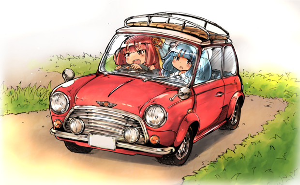 クラシックミニと琴葉姉妹 かぐやのもちづき さんのイラスト ニコニコ静画 イラスト