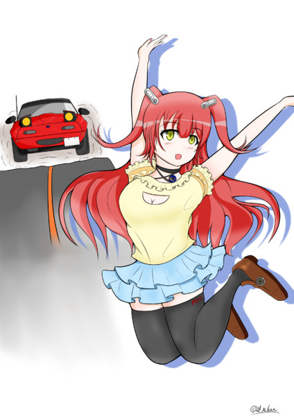 ロードスター擬人化 ミアちゃん 犬甘みかん 旧ゆっくりみかん さんのイラスト ニコニコ静画 イラスト