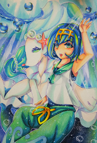 スイレン とアシレーヌ 夕海ソラ 旧 風沢ソラ さんのイラスト ニコニコ静画 イラスト