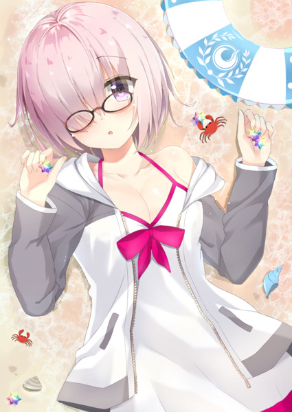水着パーカーマシュ あるぴす さんのイラスト ニコニコ静画 イラスト