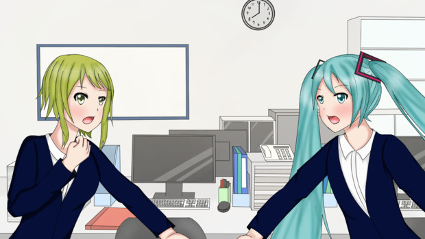 社内の歌姫 霖雨 さんのイラスト ニコニコ静画 イラスト