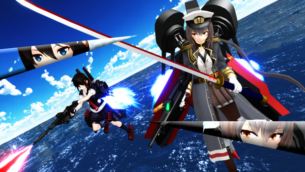 Mmd艦これ 空中戦 ニコニコ静画 イラスト