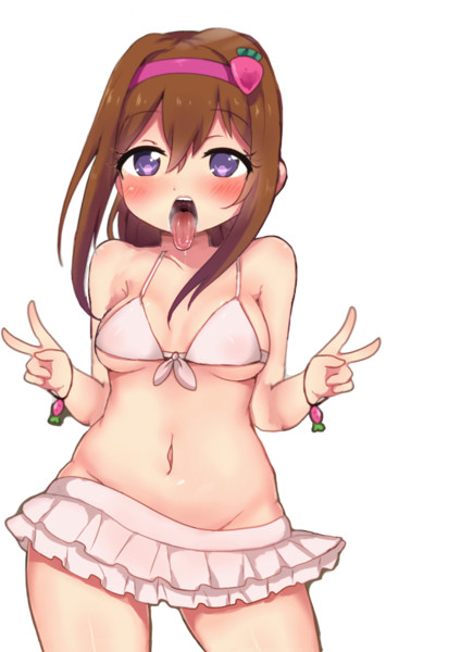 のど輪締めaskicg姉貴 透過素材 酔い止め豆腐 さんのイラスト ニコニコ静画 イラスト