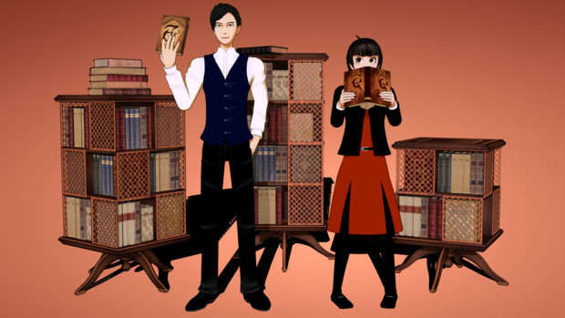 Mmd 女学生探偵と偏屈作家 フクxai さんのイラスト ニコニコ静画 イラスト