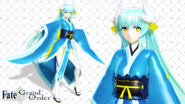 Mmd Fgo 清姫 バーサーカー モデル配布 あかね さんのイラスト ニコニコ静画 イラスト