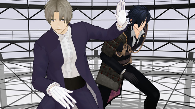 Mmd刀剣乱舞 キメラ 燭台切光忠 へし切長谷部 Haru M さんのイラスト ニコニコ静画 イラスト