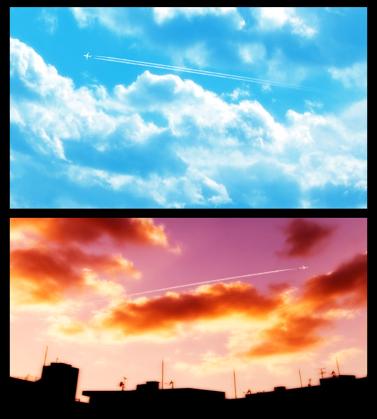 飛行機雲 Ver1 1 Azyazya さんのイラスト ニコニコ静画 イラスト