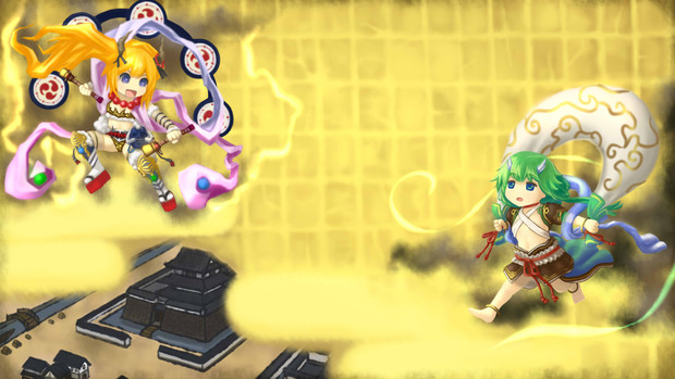 風神雷神図 娘 タルバレル さんのイラスト ニコニコ静画 イラスト