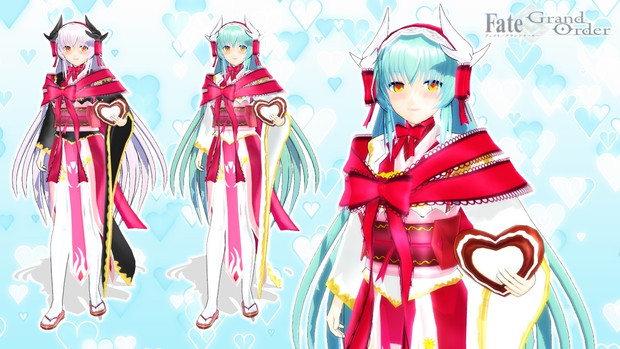 Mmd Fgo 清姫 バレンタイン モデル配布 あかね さんのイラスト ニコニコ静画 イラスト