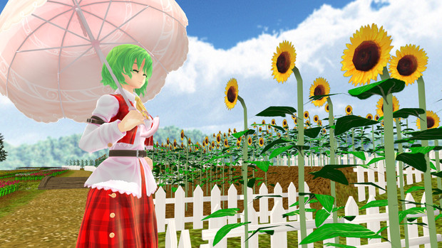 幽香withひまわり畑2改造 上 さんのイラスト ニコニコ静画 イラスト