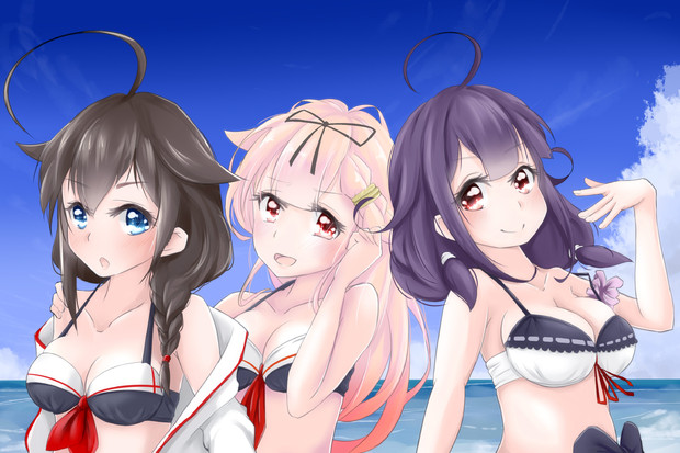 大鯨 時雨 夕立 ねヴぇ さんのイラスト ニコニコ静画 イラスト