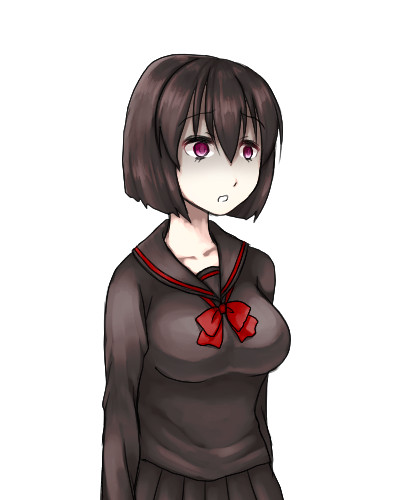 陰気な女子高生 差分 怯え 弐人 さんのイラスト ニコニコ静画 イラスト