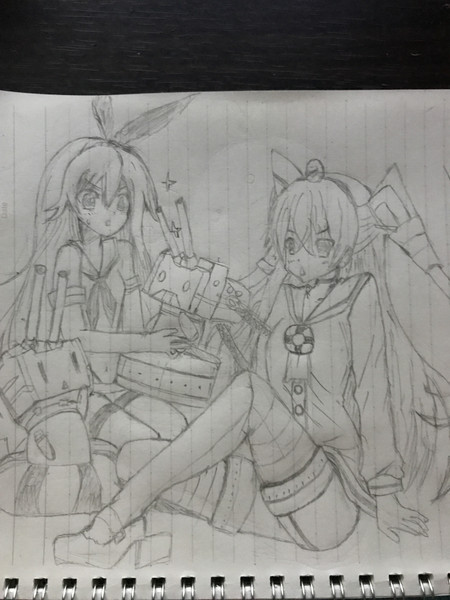 島風 天津風 模写 うみんちゅ さんのイラスト ニコニコ静画 イラスト