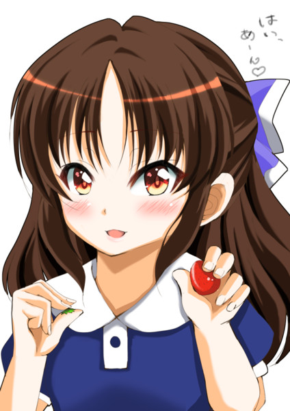 橘ありすにイチゴのヘタ取ってもらって あーん てされたいじゃろ 肉塊 さんのイラスト ニコニコ静画 イラスト