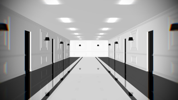 白黒廊下 にくきゅー さんのイラスト ニコニコ静画 イラスト