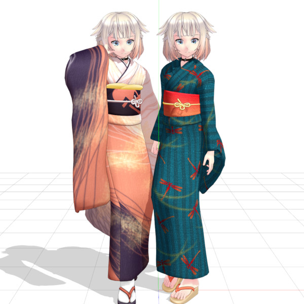 金子式one 和服テクスチャセット配布 金子卵黄 さんのイラスト ニコニコ静画 イラスト