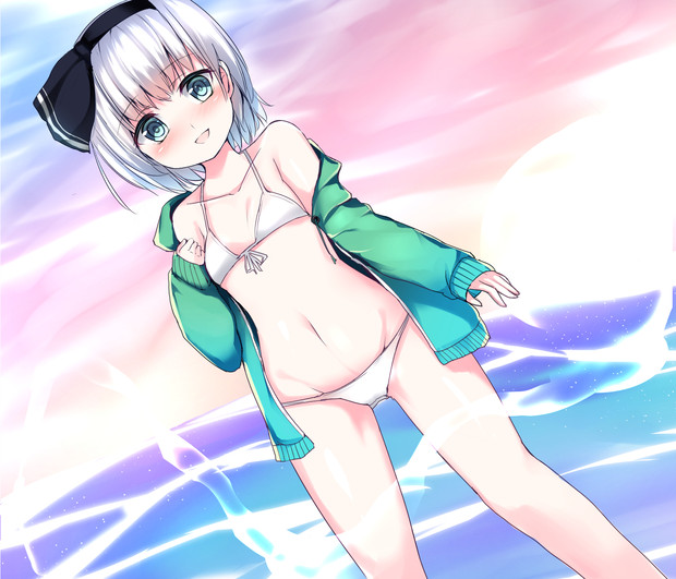 水着パーカー ニコニコ静画 イラスト